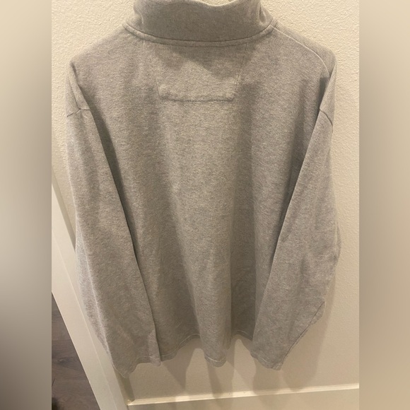 Men’s Chaps classic fit quarter zip grey knit sweater - size x-large - Picture 6 of 10